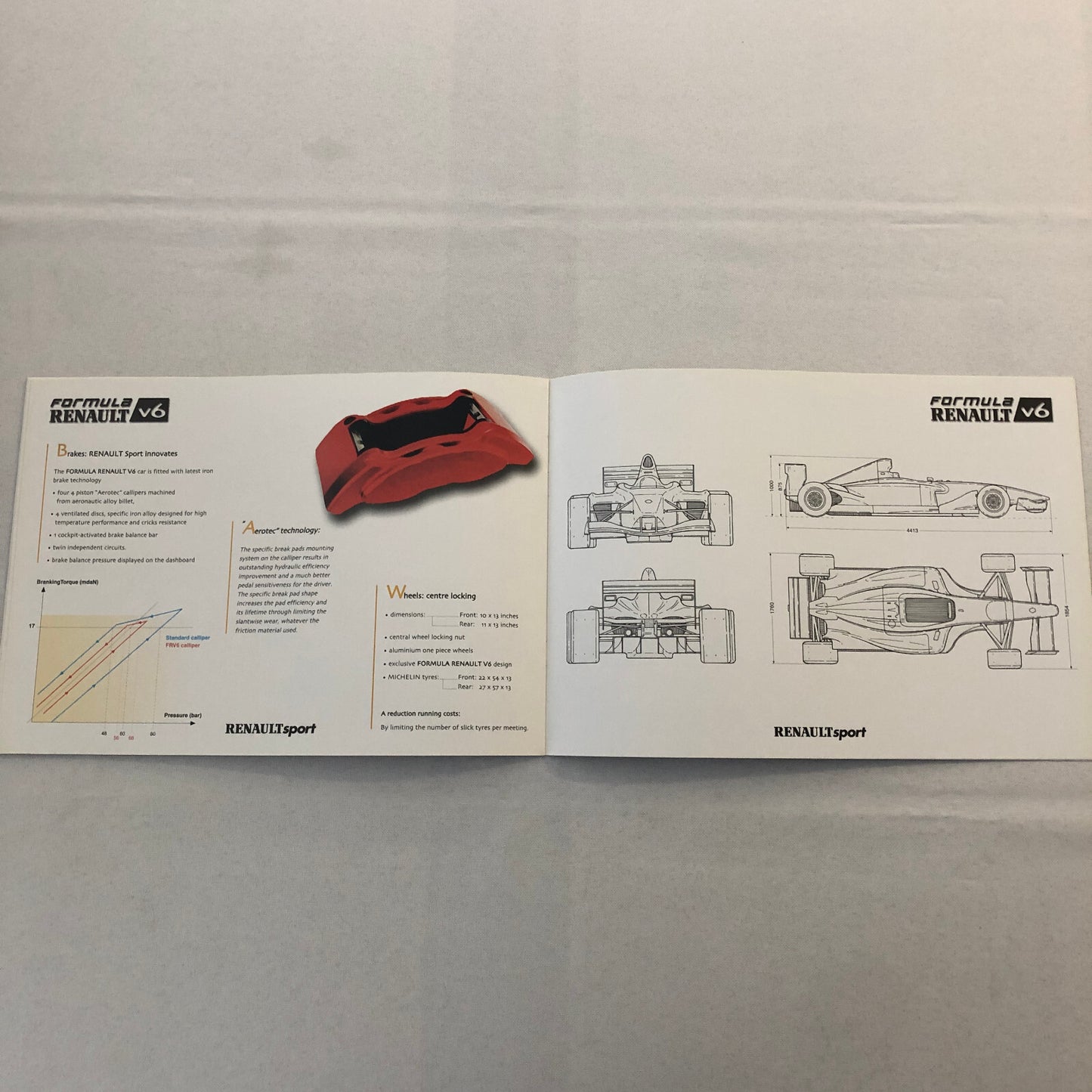 2003 Renault Sport Formula V6 Racing Car Sales Brochure Catalog