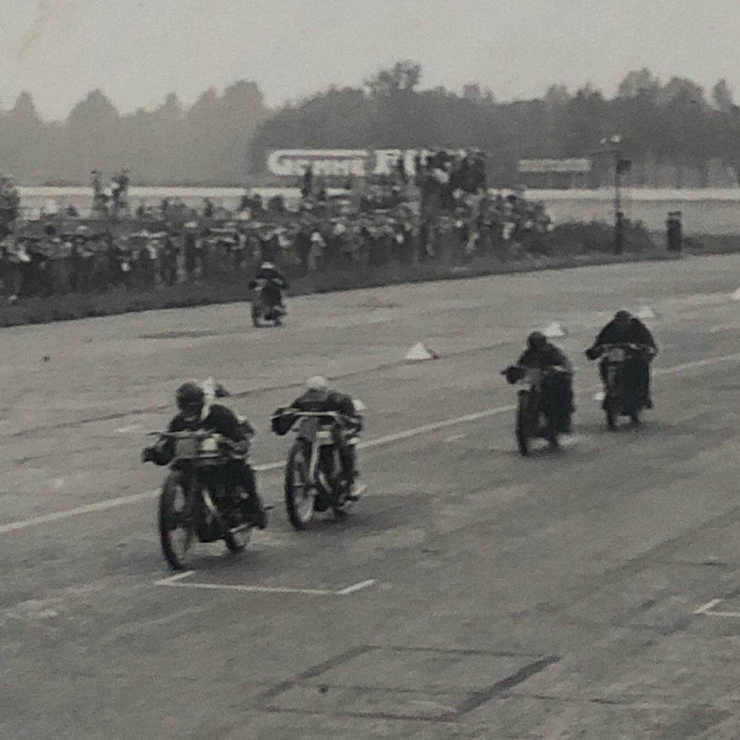 Tazio Nuvolari 1924 Vintage Motorcycle Racing Photo Photograph Monza Bike Race