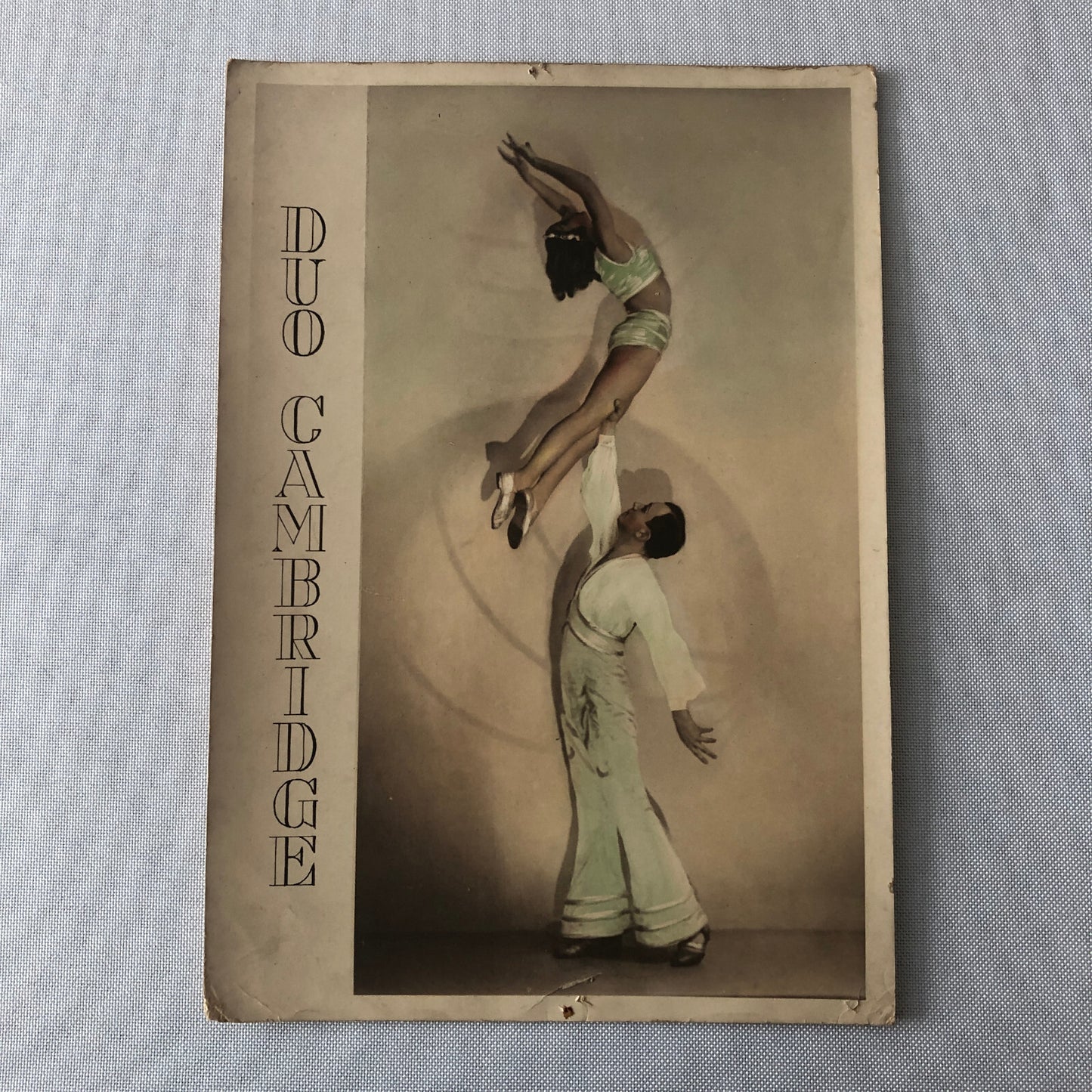 Circus Performer Acrobat Act Duo Cambridge Photo Photograph