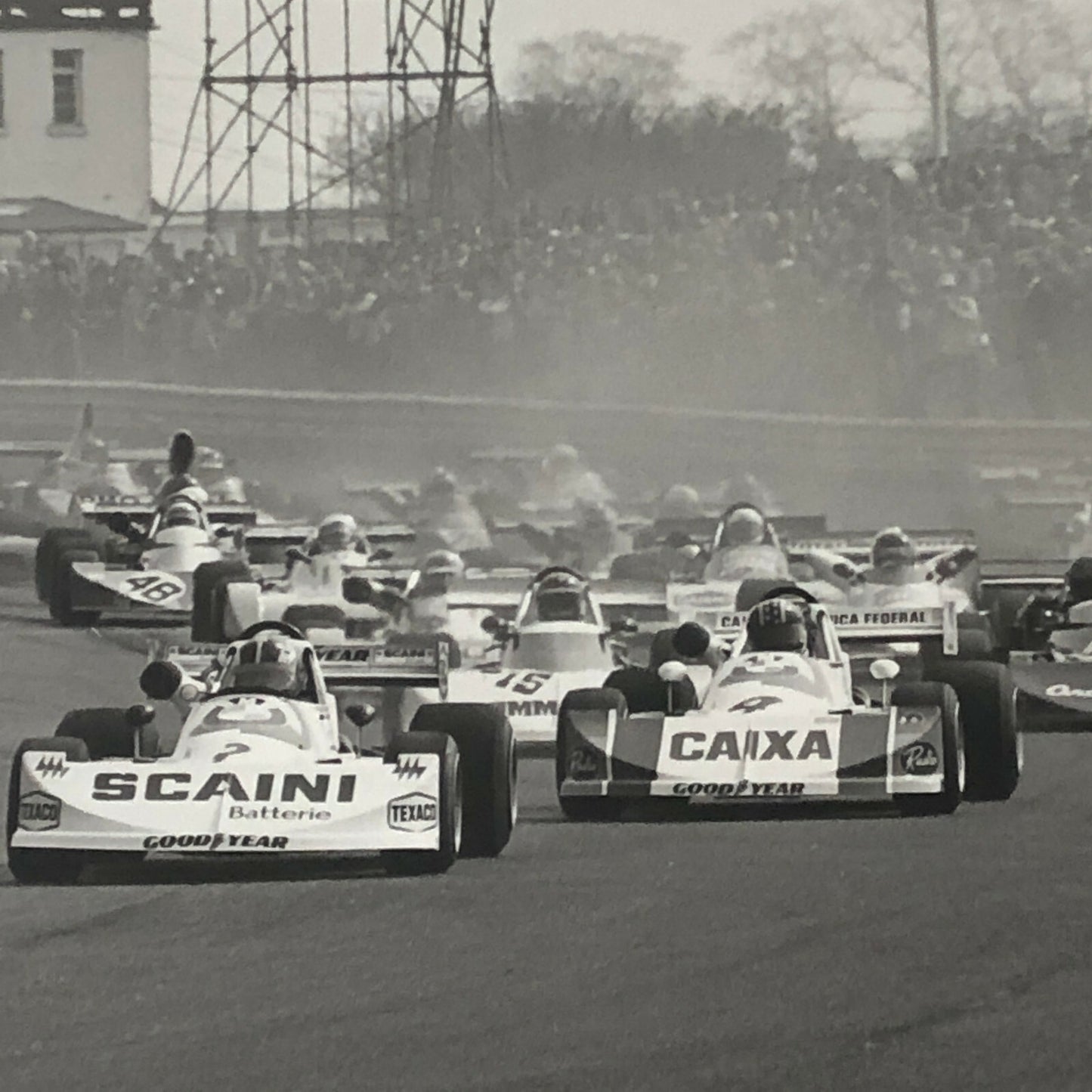 Vintage 1976 Formula 2 F2 Thruxton Grand Prix Racing Photo Photograph ELF +  