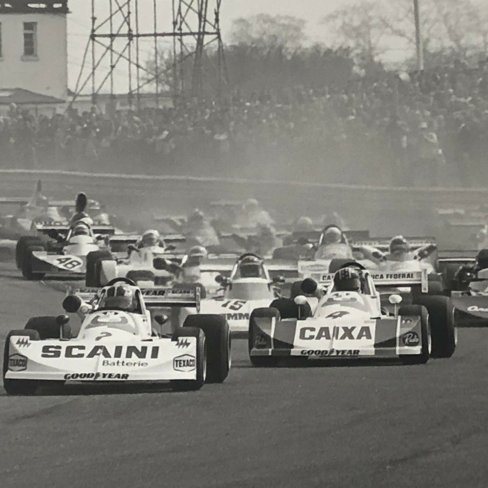 Vintage 1976 Formula 2 F2 Thruxton Grand Prix Racing Photo Photograph ELF +  