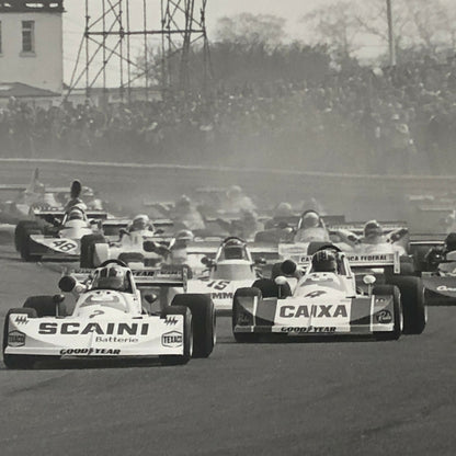 Vintage 1976 Formula 2 F2 Thruxton Grand Prix Racing Photo Photograph ELF +  