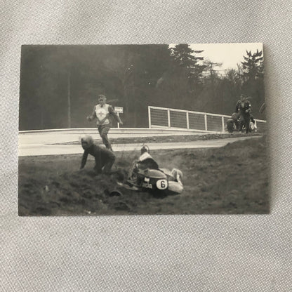 Motorcycle Sidecar Racing Crash Accident Photo Lot 4x German Rudi Kurth Dane Row