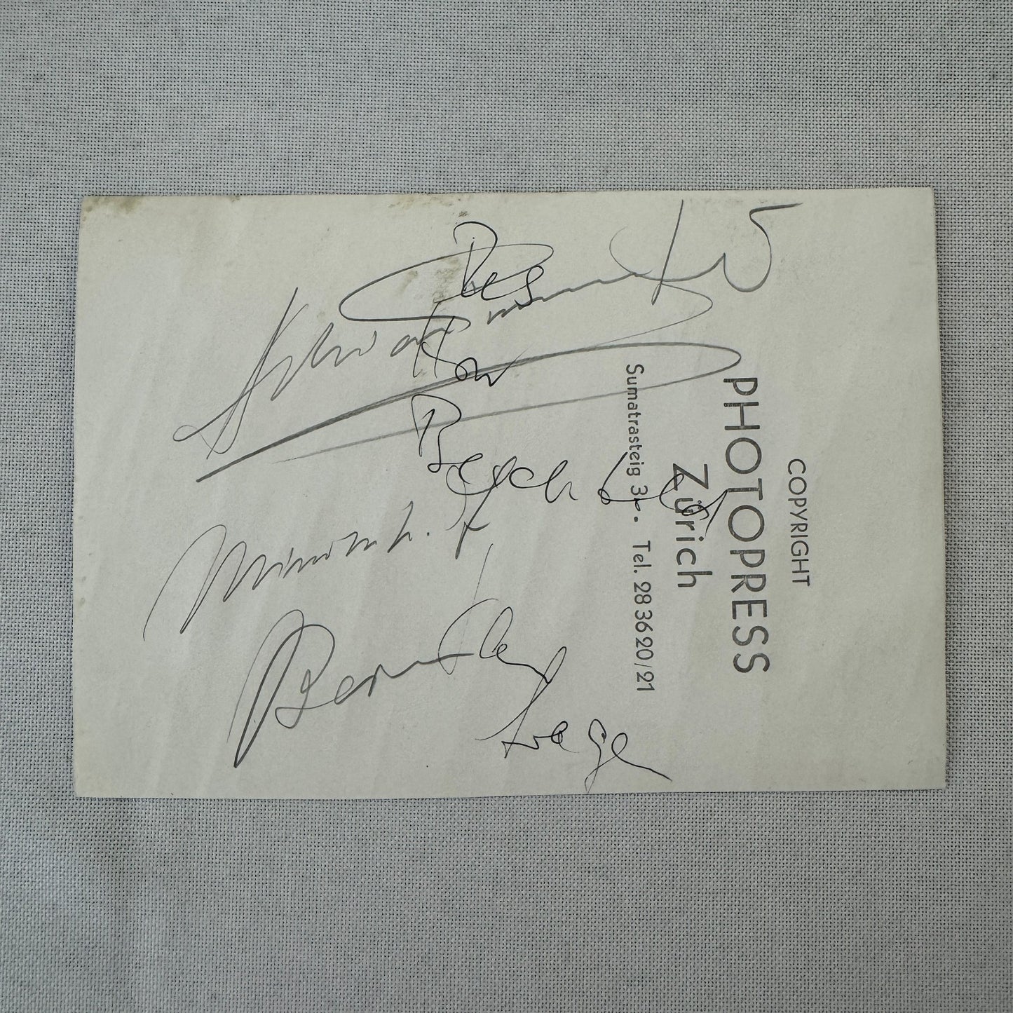 Vintage Motorcycle Racing Photo Photograph Print Photopress Zurich Switzerland