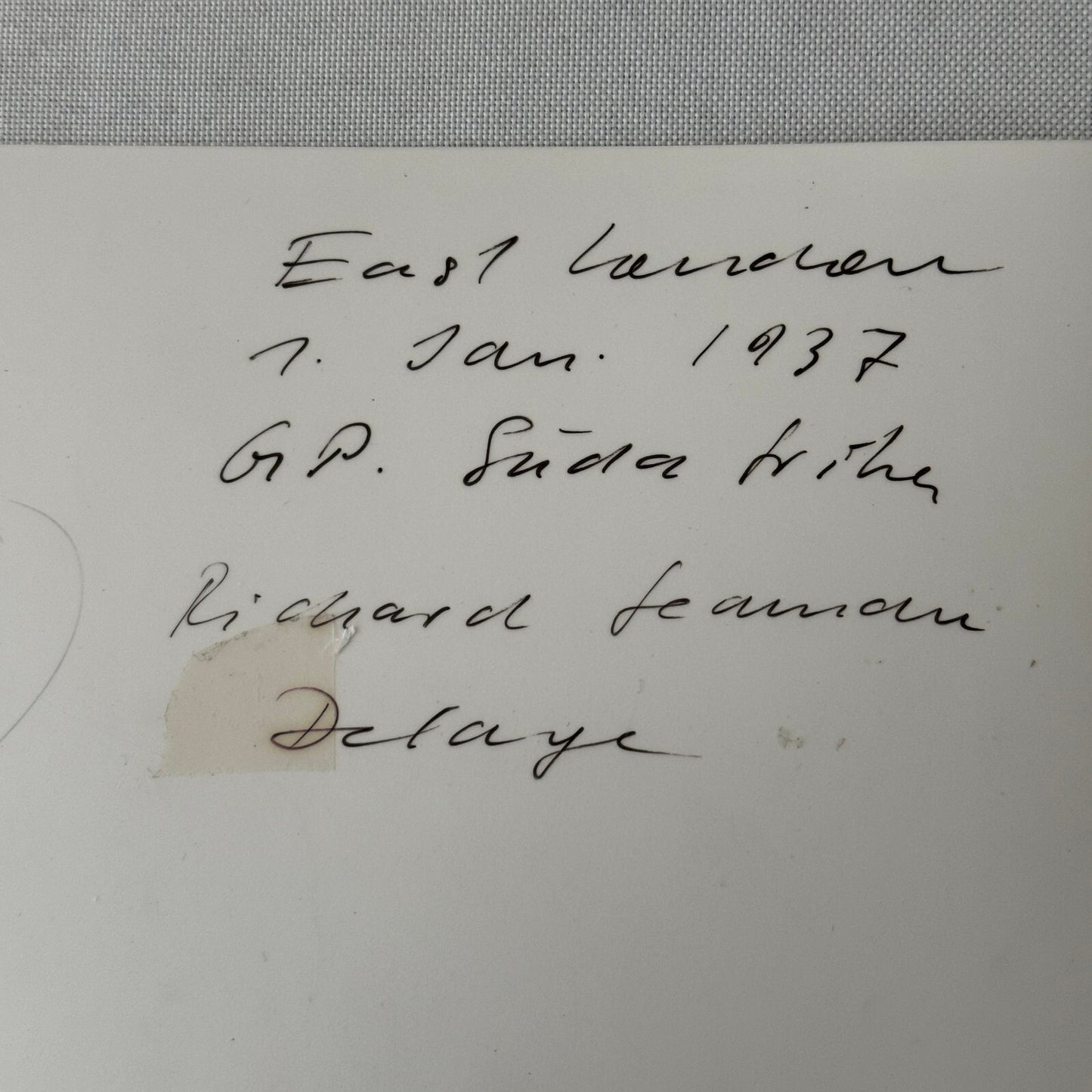 Richard Seaman Delage Racing Car 1937 South African Grand Prix Race Photo Modern