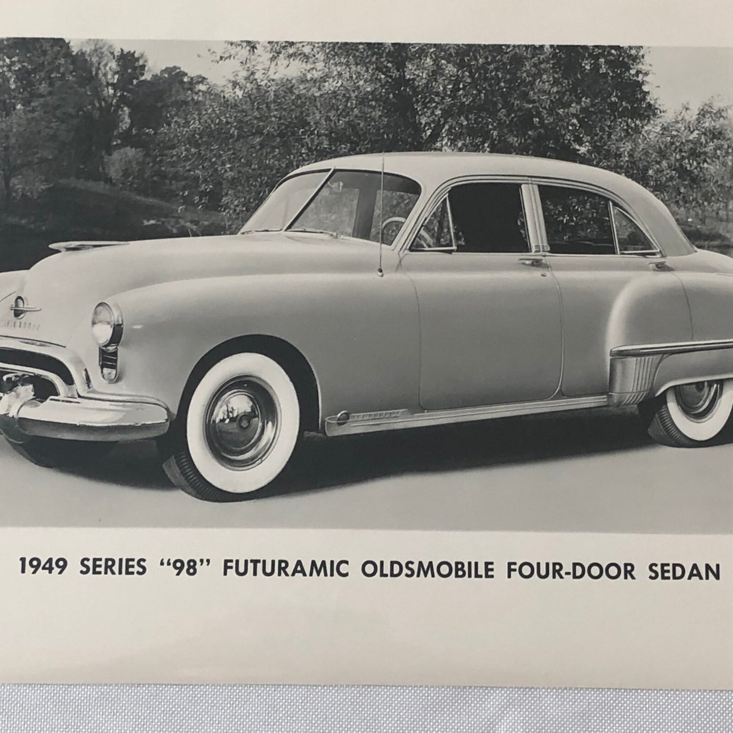 1949 Oldsmobile Series 98 Futuramic Sedan Factory Press Photo Photograph Print