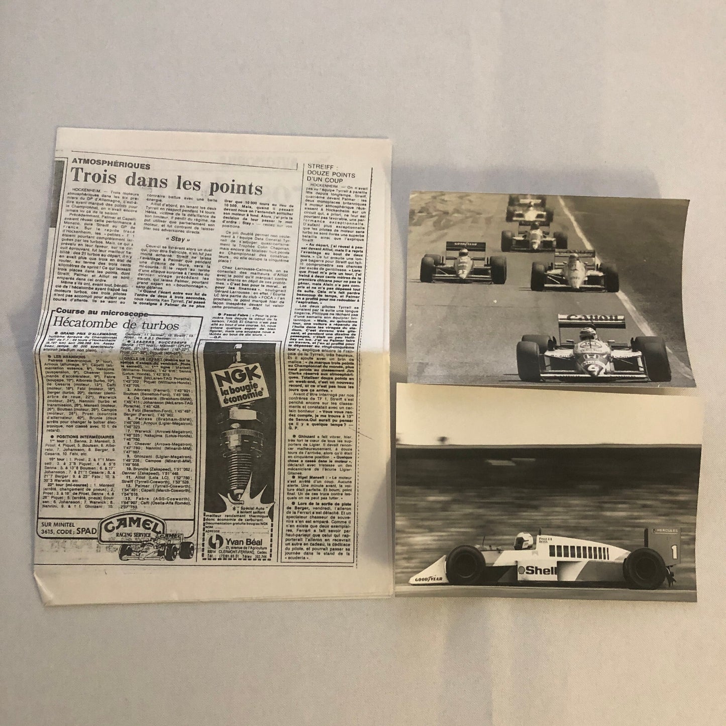 1987 German Grand Prix Formula One Racing Photo Lot of 14 Ayrton Senna Lotus +