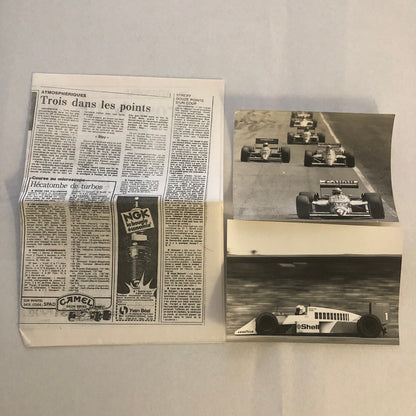 1987 German Grand Prix Formula One Racing Photo Lot of 14 Ayrton Senna Lotus +