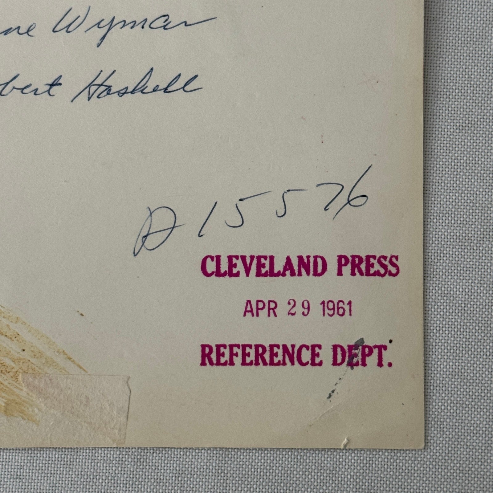 Vintage Movie Press Photo Photograph Jane Wyman Albert Haskell