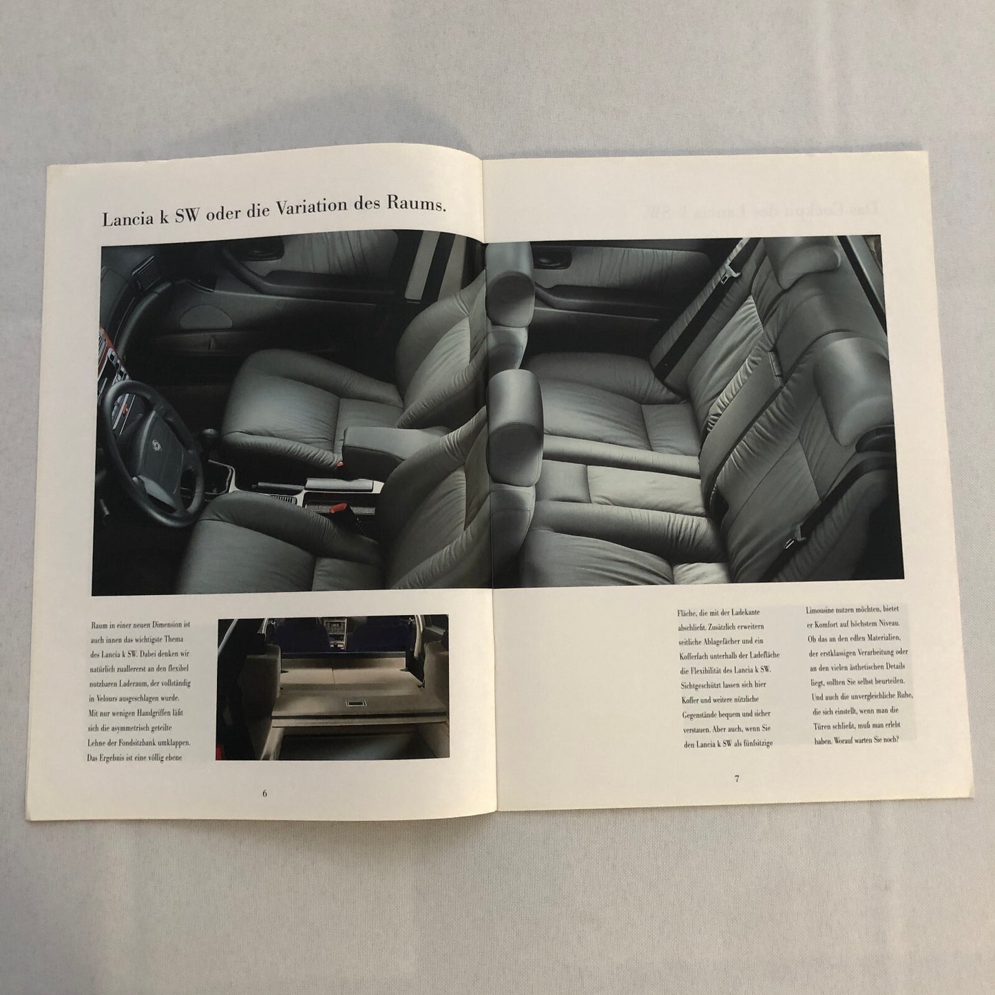 Lancia K SW Station Wagon Sales Brochure Catalog GERMAN LE LS Turbo