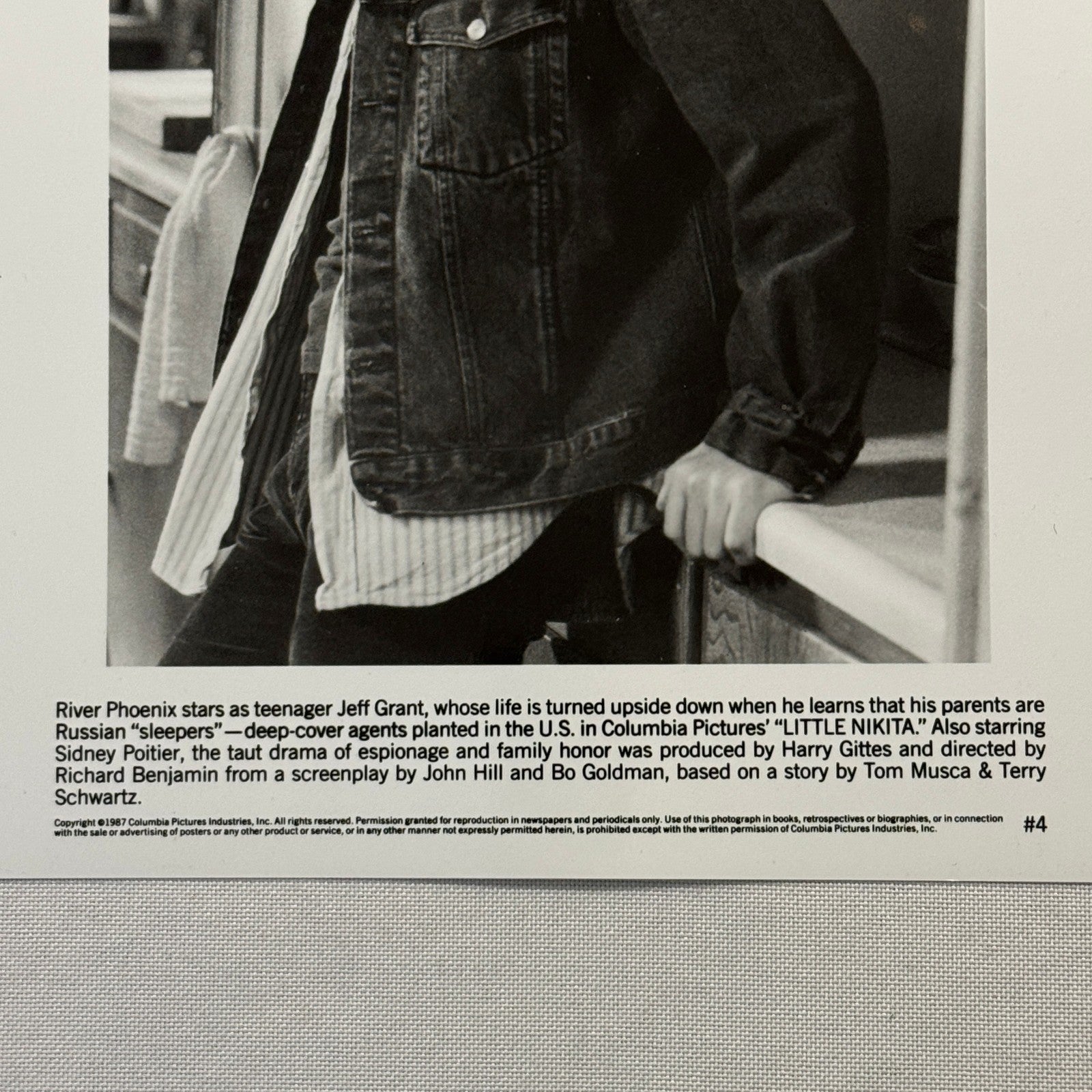 River Phoenix Little Nikita Movie Press Photo Publicity Photograph 1987