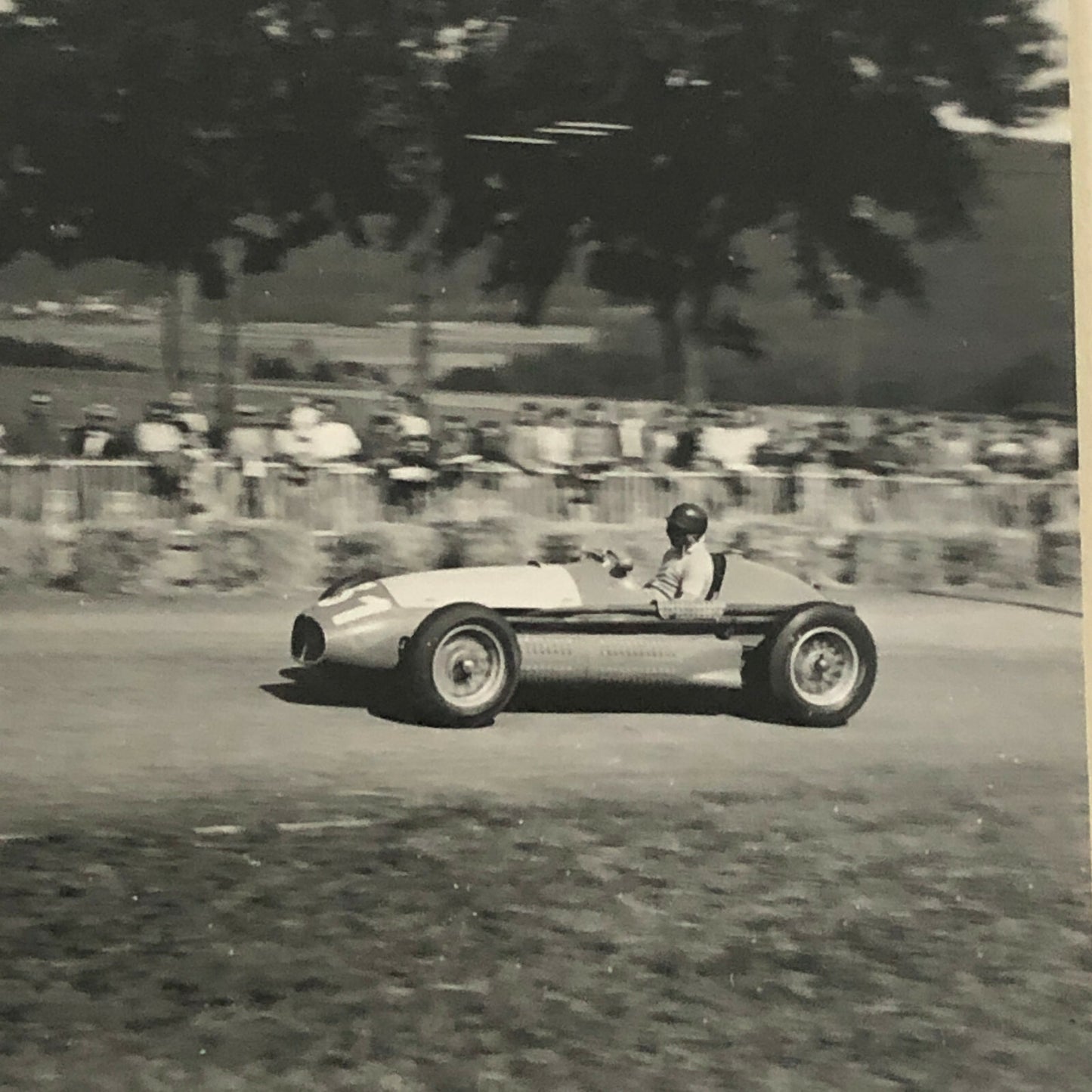 Vintage Racing Photo Photograph Print Juan Manuel Fangio Maserati Car 