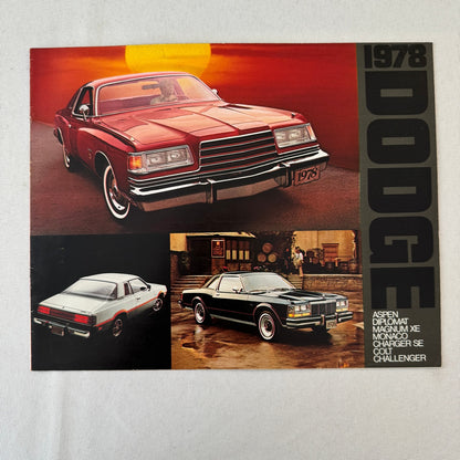 1978 Dodge Sales Brochure Catalog Aspen Diplomat Magnum Charger Challenger Colt