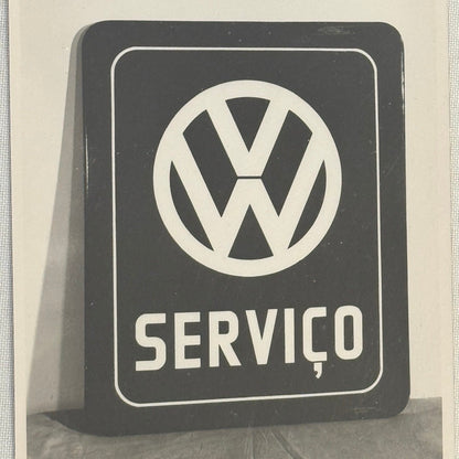 Vintage Volkswagen VW Service Sign Photo Photograph Print Servico
