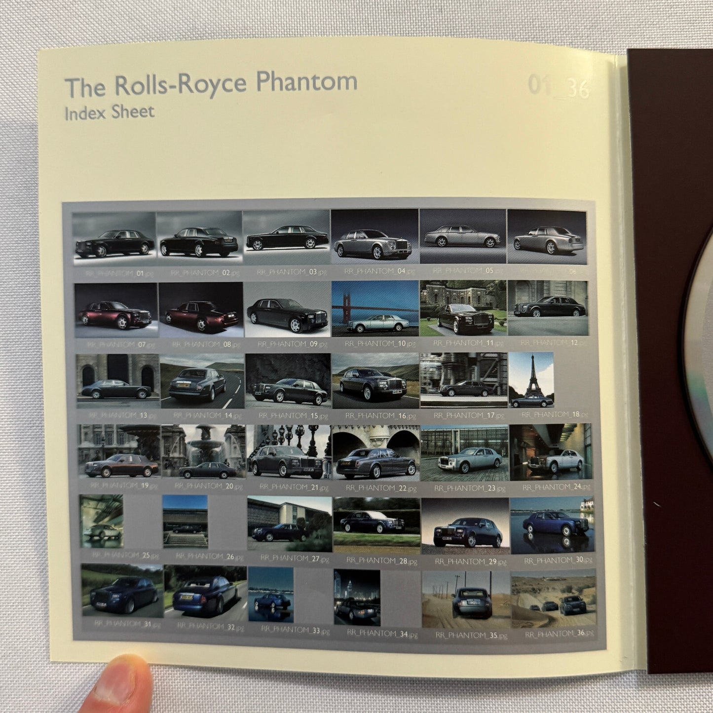 Rolls Royce Phantom Press Kit Brochure with Photo CD