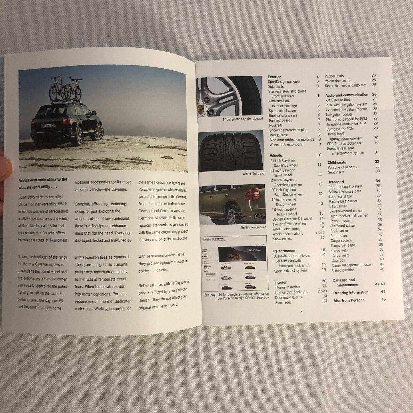 Porsche Cayenne ACCESSORIES Sales Brochure Catalog 2006 2007 Wheel Rims +