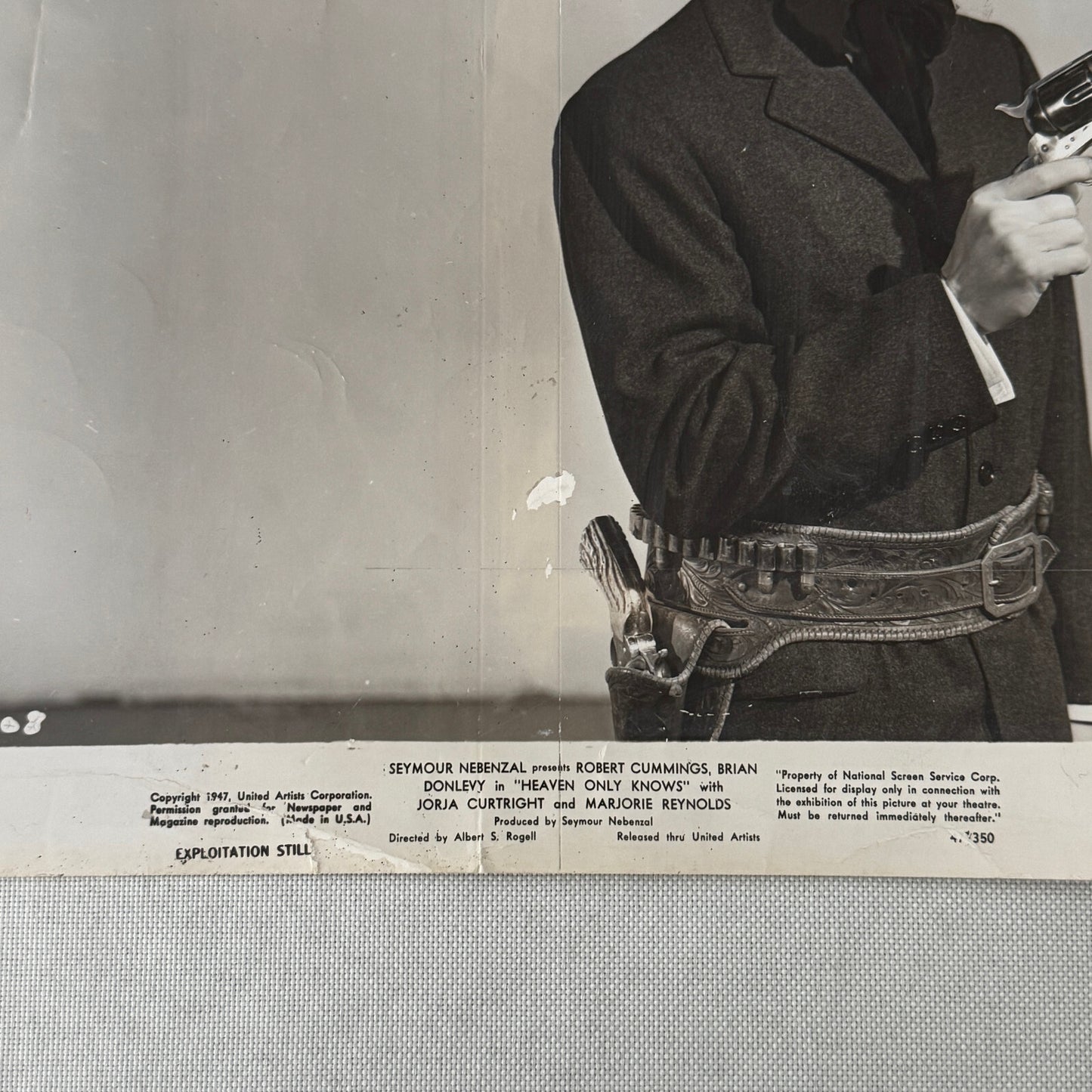 Vintage Movie Film Press Photo Photograph Print Heaven Only Knows 1947