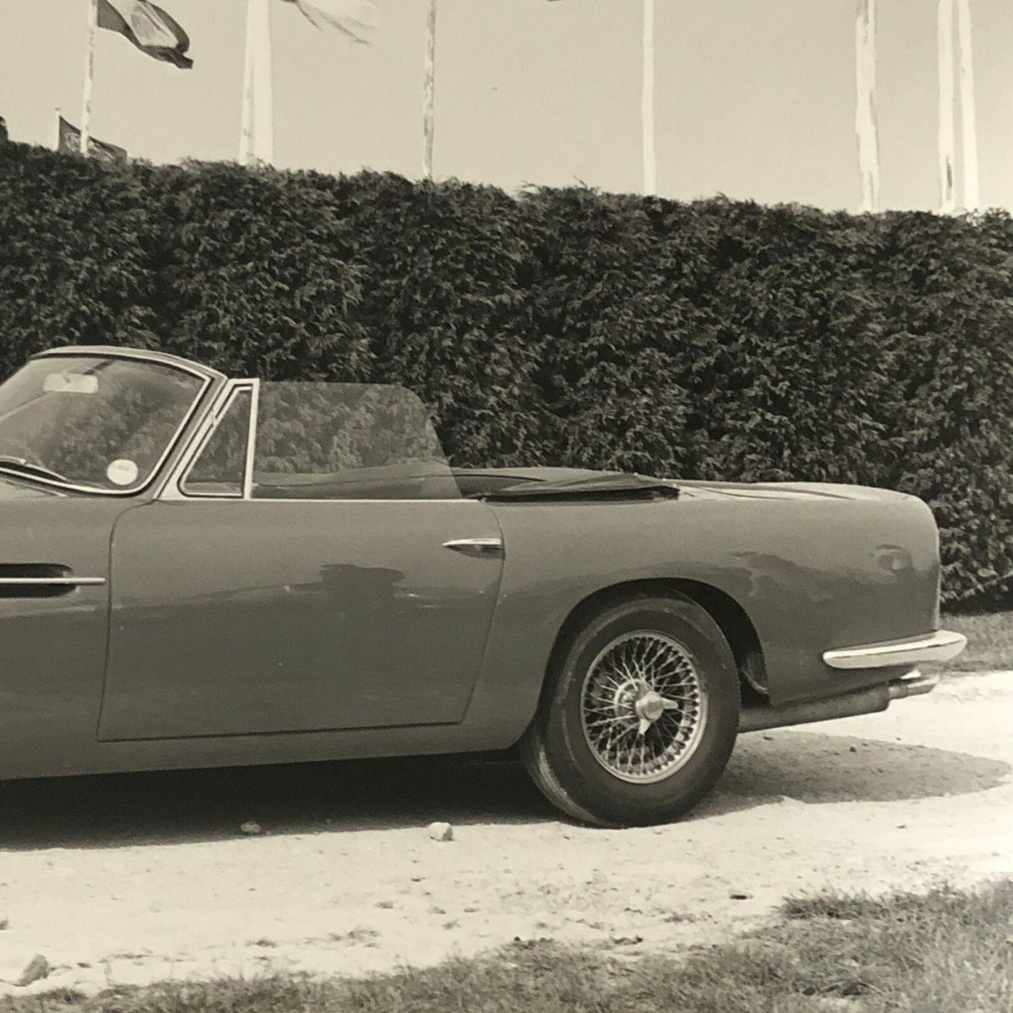 Vintage Aston Martin Convertible Car Photo Photograph Print
