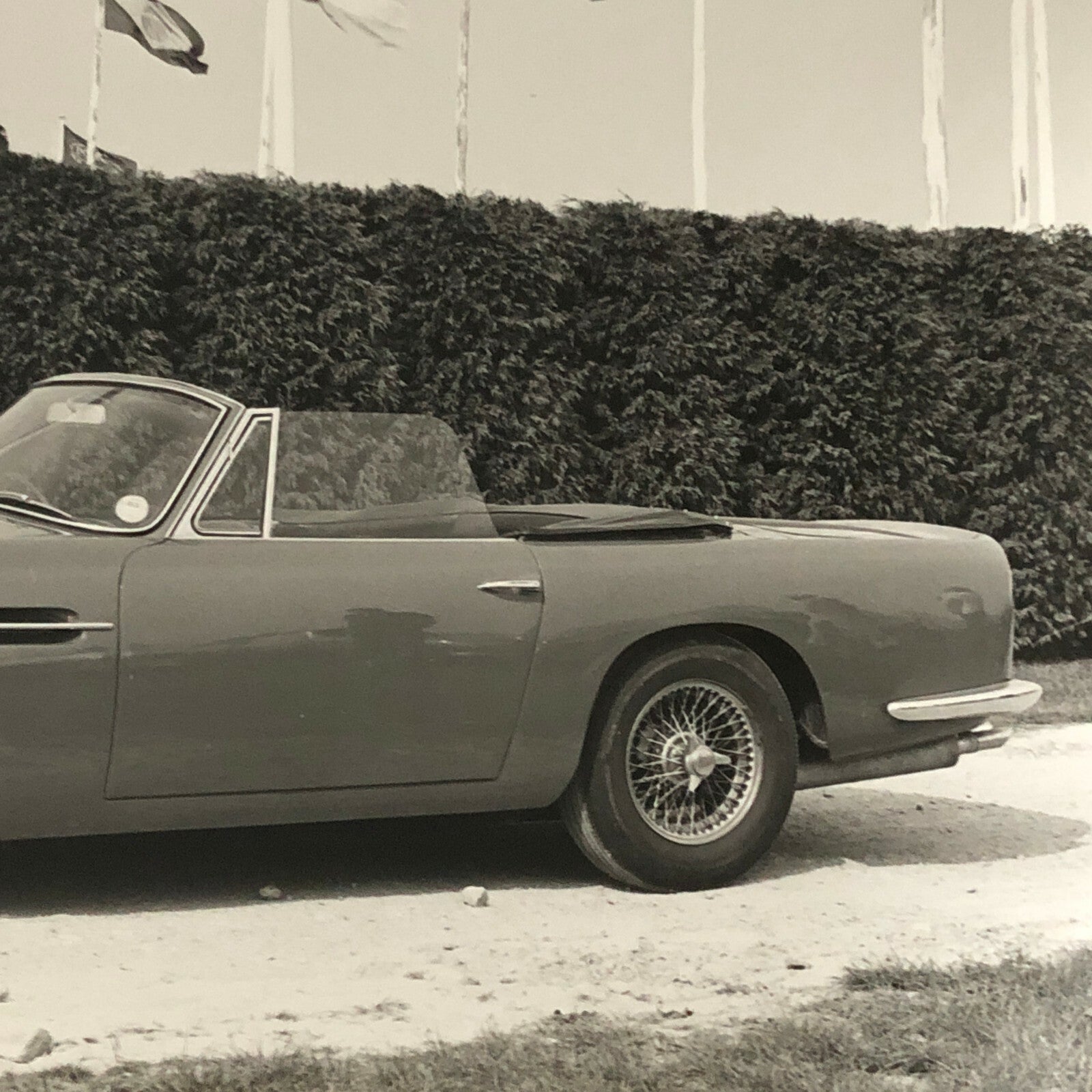 Vintage Aston Martin Convertible Car Photo Photograph Print