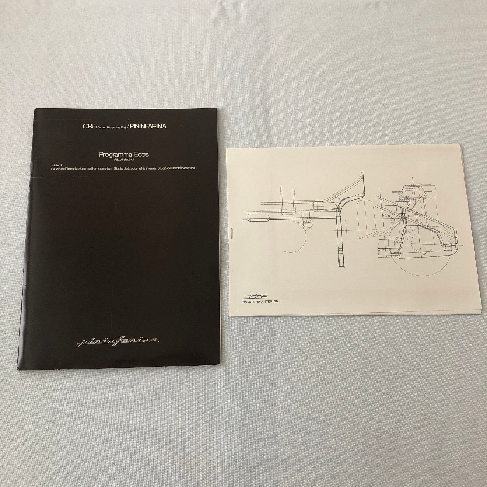Pininfarina ECOS Concept Car Prototype Sales Brochure Catalog Photos Italian
