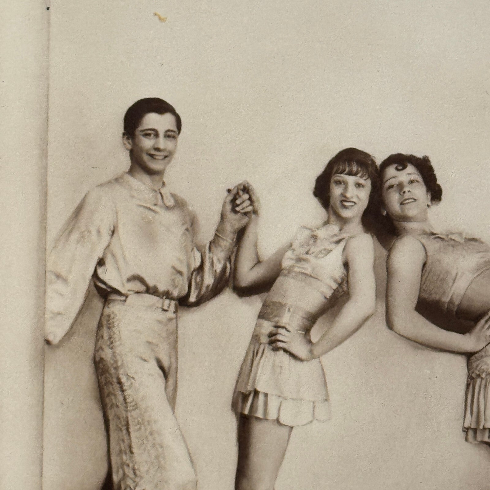 Circus Rollerskating Roller Skate Circus Act Photo Photograph Postcard Vintage