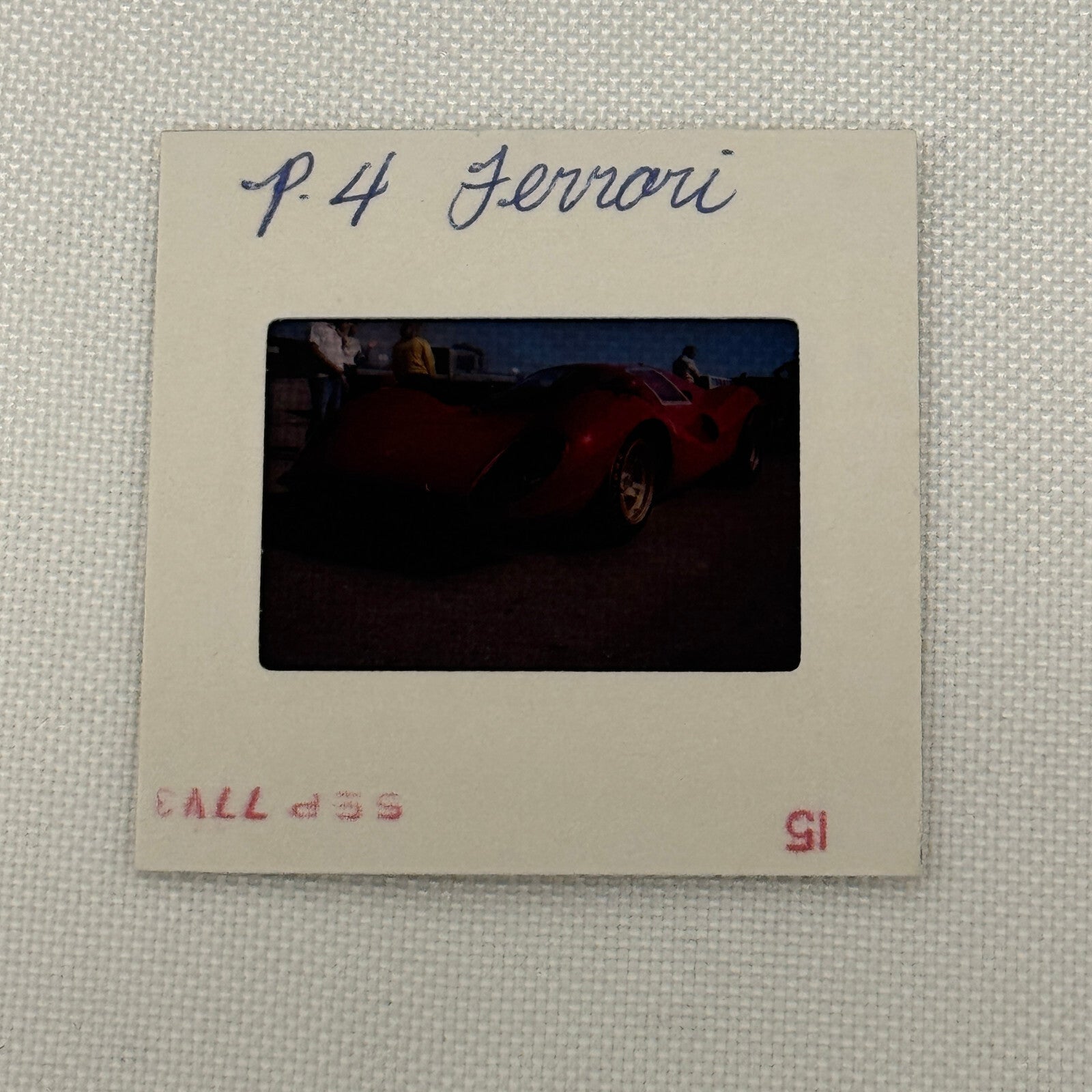 35MM Vintage Photo Slide Ferrari P4 Racing Car 1977