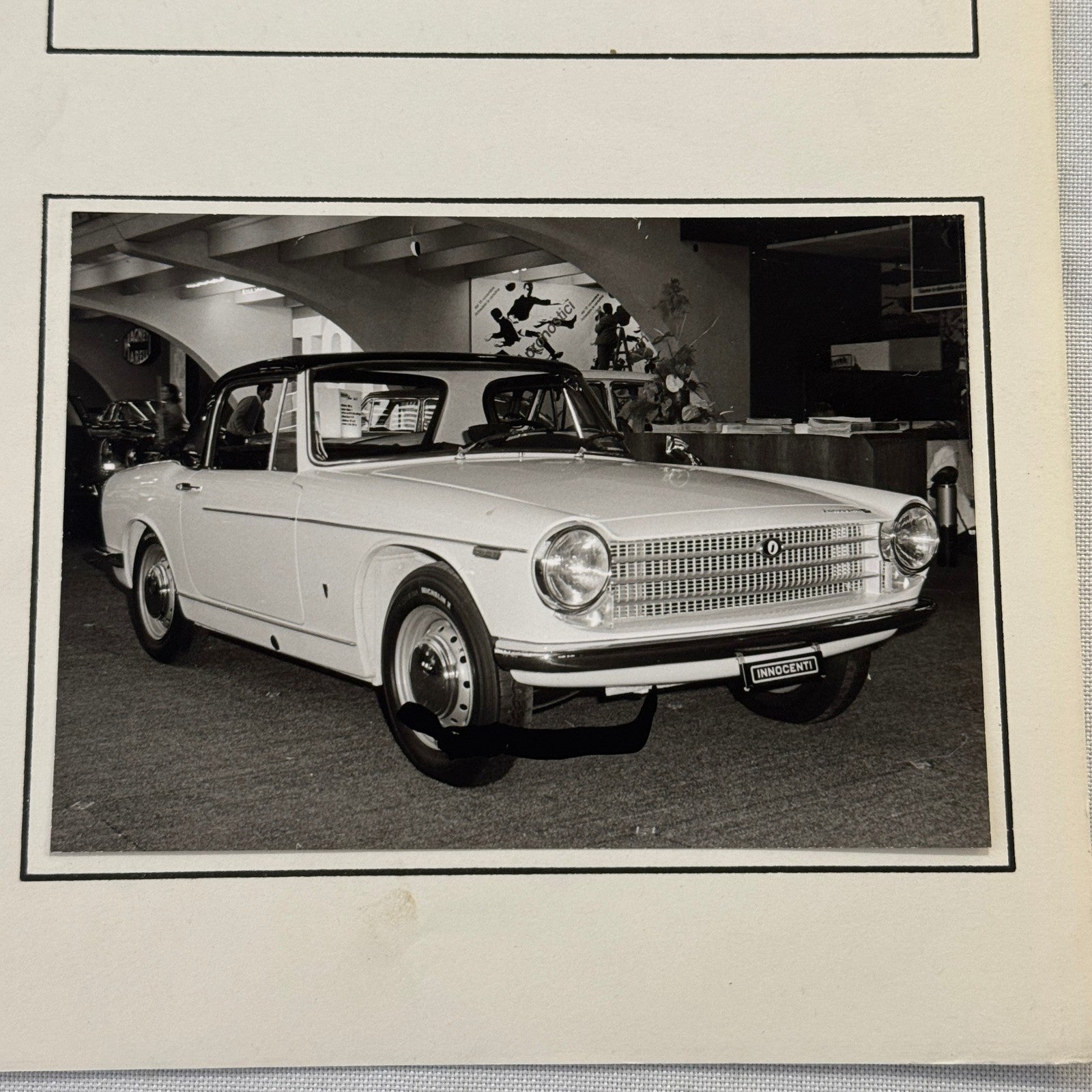 Innocenti S Car Automobile at Atuo Show Vintage Photo Photograph Print Lot 2x