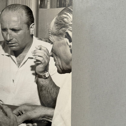 Juan Manuel Fangio Retirement Vacation Holiday Italian Press Photo F1 Racing