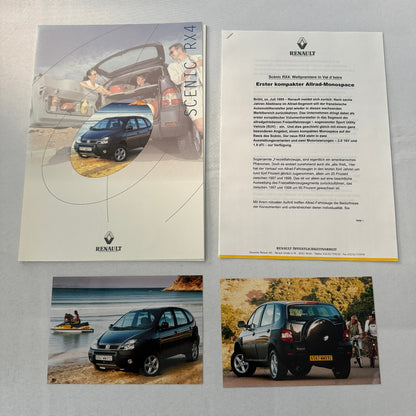 1999 Renault Scenic RX4 Car Press Kit Sales Brochure Photos