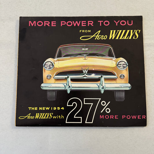 1954 Aero willys Car Sales Brochure Catalog Advertising Lark Eagle Ace
