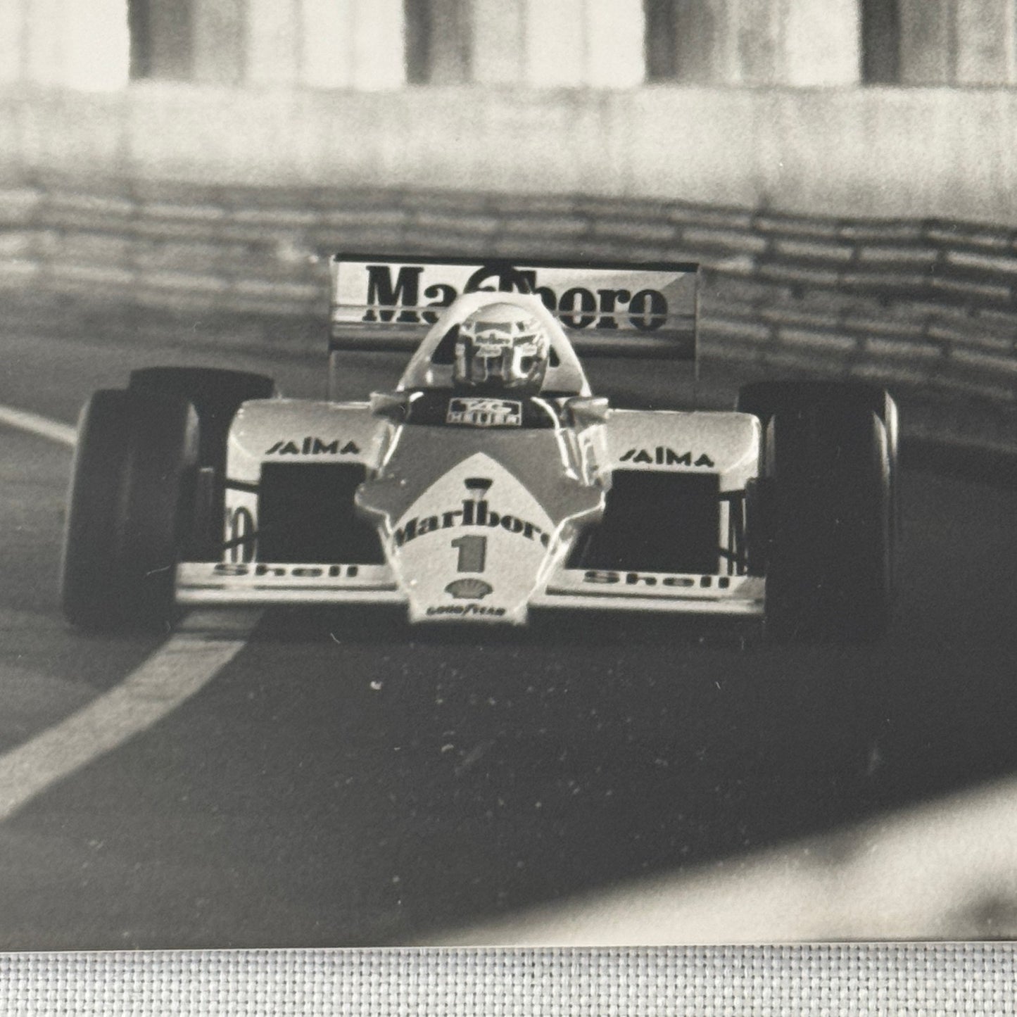 Alain Prost McLaren F1 Monaco Grand Prix Racing Photo Photograph Print Vintage