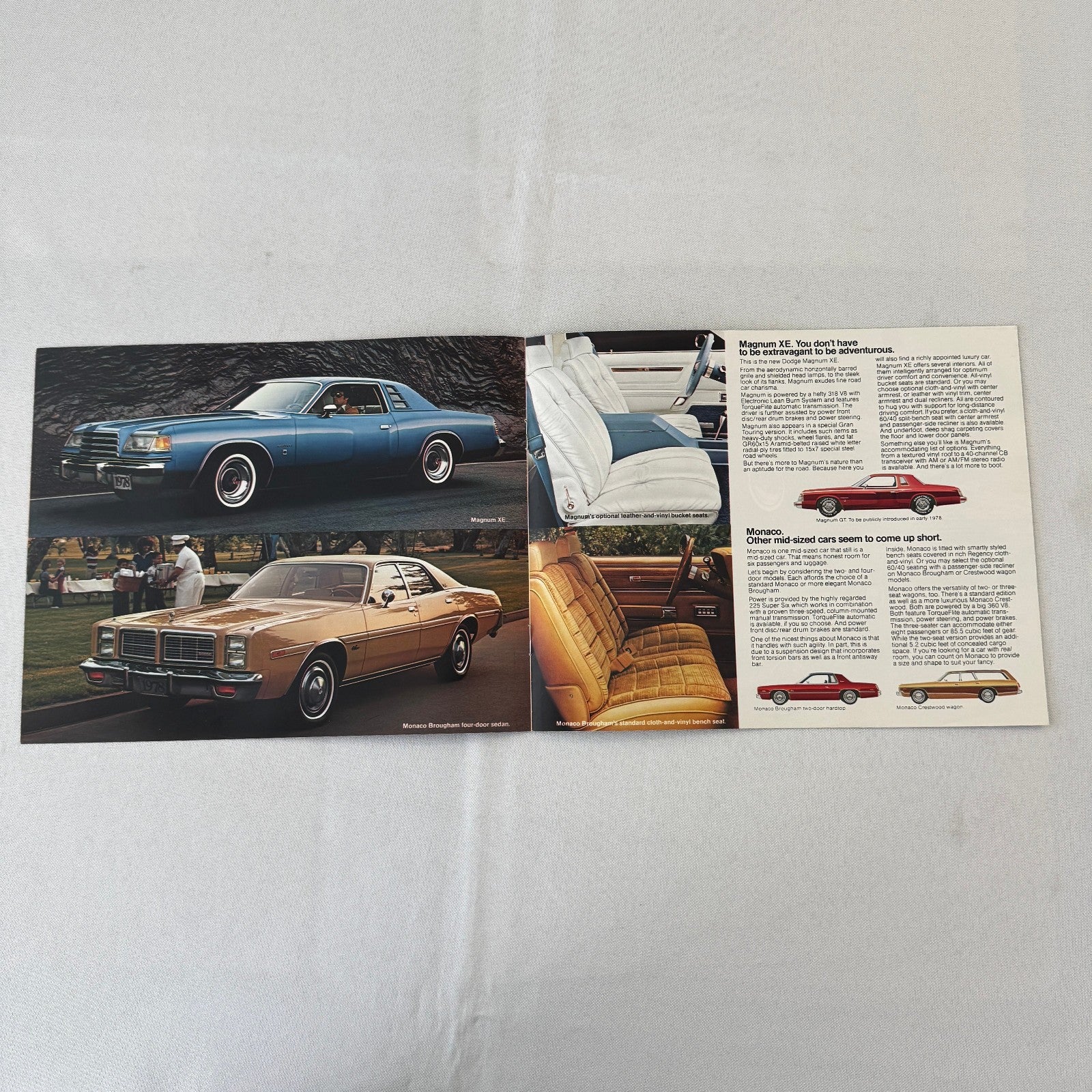 1978 Dodge Sales Brochure Catalog Aspen Diplomat Magnum Charger Challenger Colt