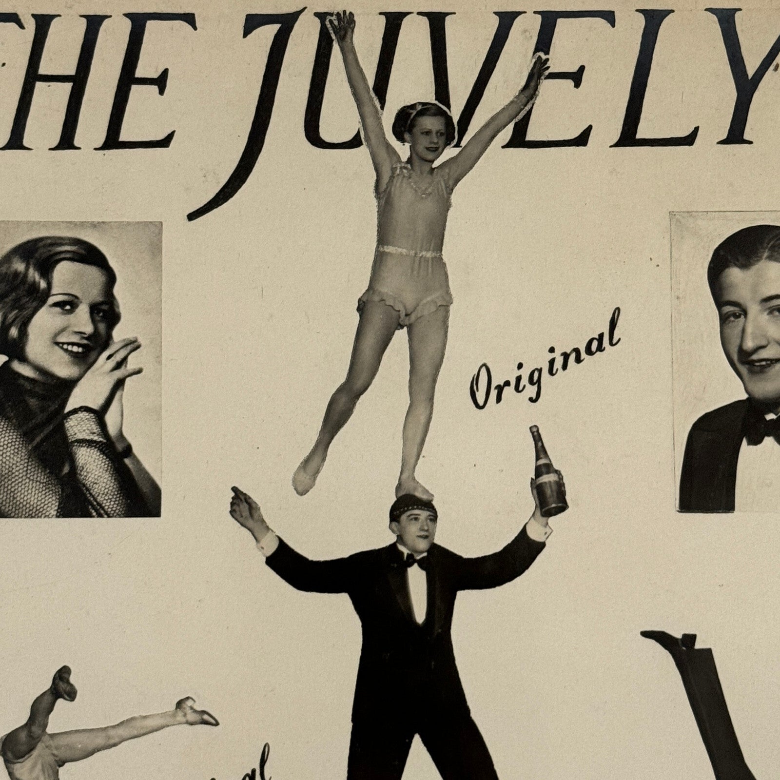 Vintage Circus Performer Act Photo Photograph The Juvelys Juggling Acrobats