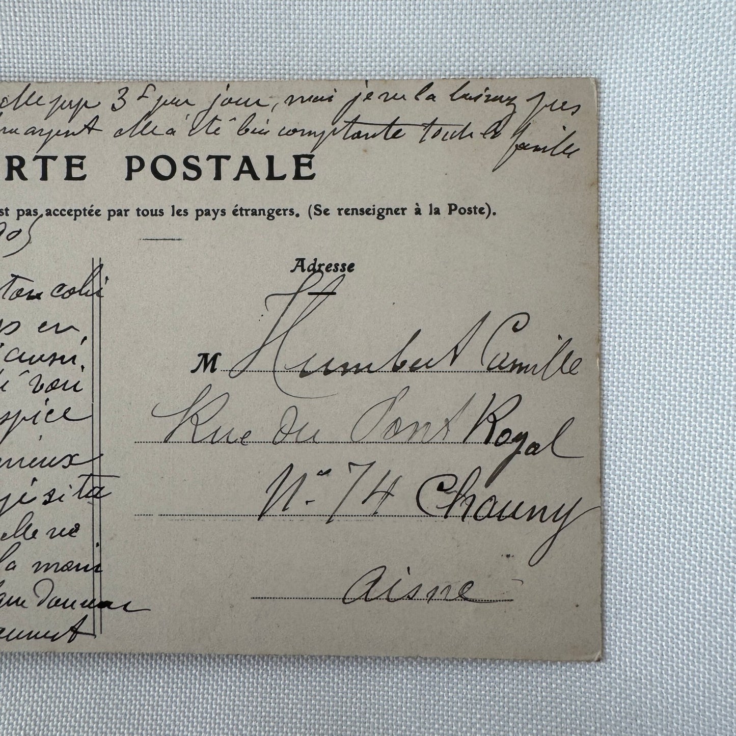 Vintage Zeppelin Airship Dirigible Postcard Post Card French Le Lebaudy