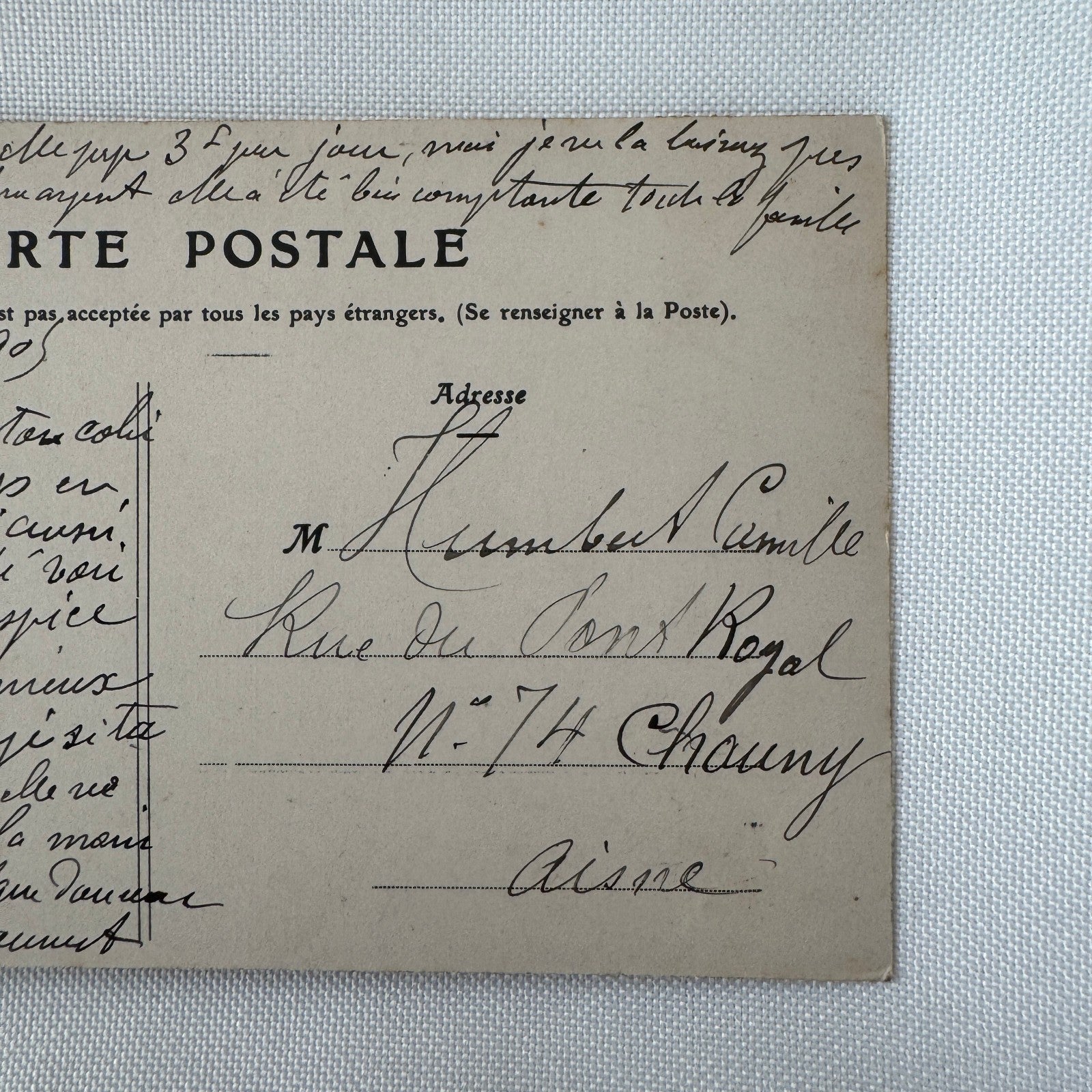 Vintage Zeppelin Airship Dirigible Postcard Post Card French Le Lebaudy