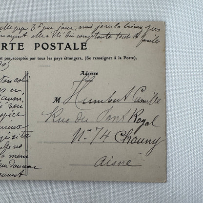 Vintage Zeppelin Airship Dirigible Postcard Post Card French Le Lebaudy