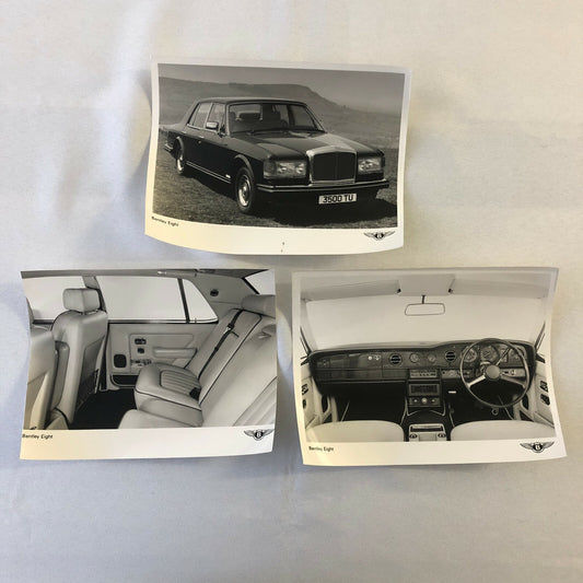 Bentley Eight Sedan Press Photo Photograph Lot of 3 - Bentley 8 