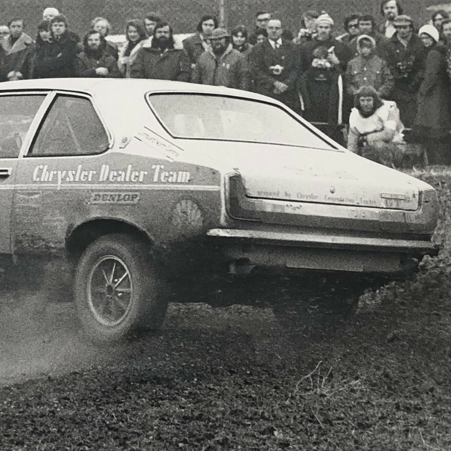Vintage Rally Racing Photo Photograph 1974 Rallye RAC Chrysler Car 