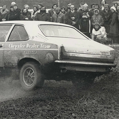 Vintage Rally Racing Photo Photograph 1974 Rallye RAC Chrysler Car 