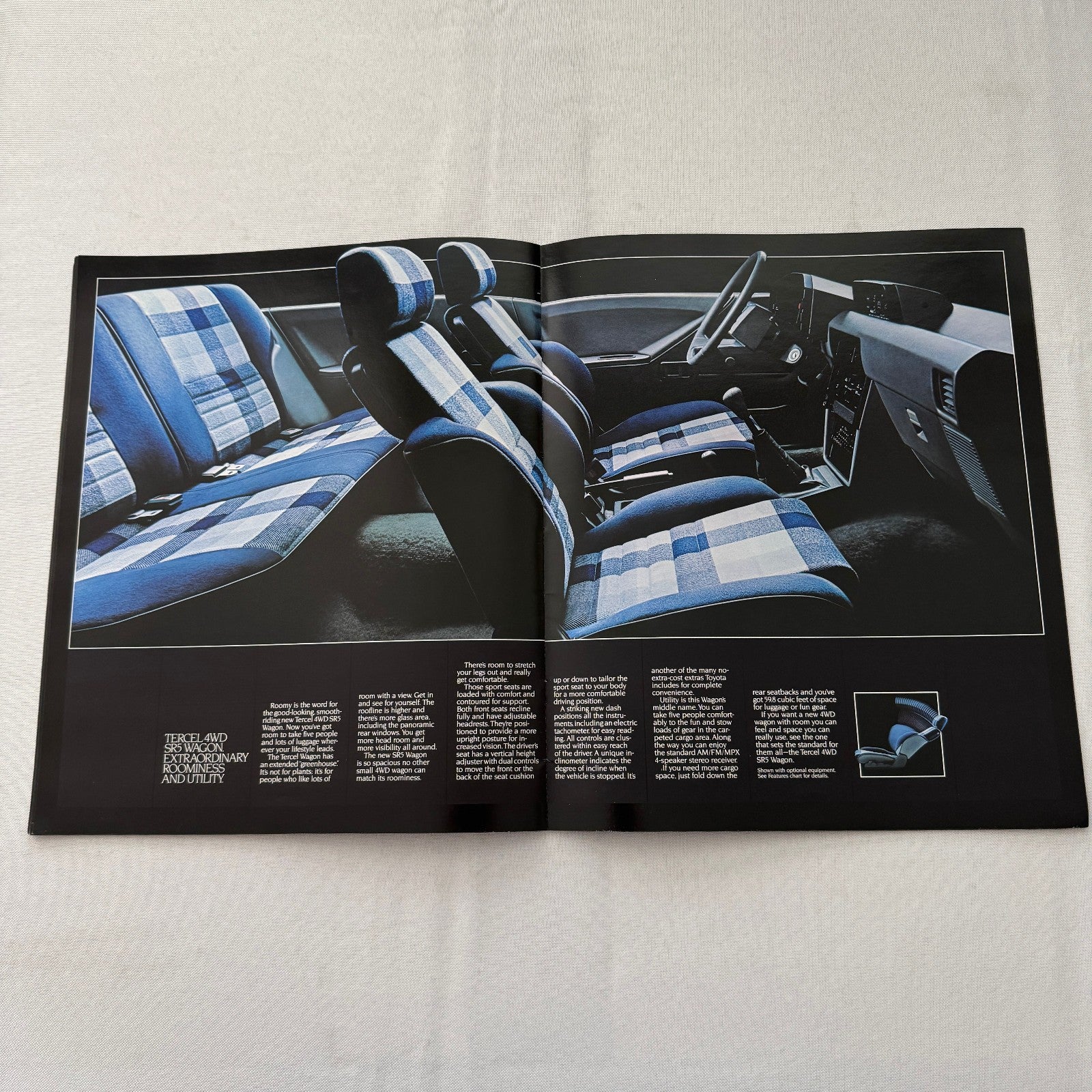 1983 Toyota Tercel Car Sales Brochure Catalog SR5 Wagon Liftback 4WD Vintage