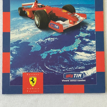 Ferrari TIM Formula One F1 Racing Postcard Post Card 1999-2001 Season 