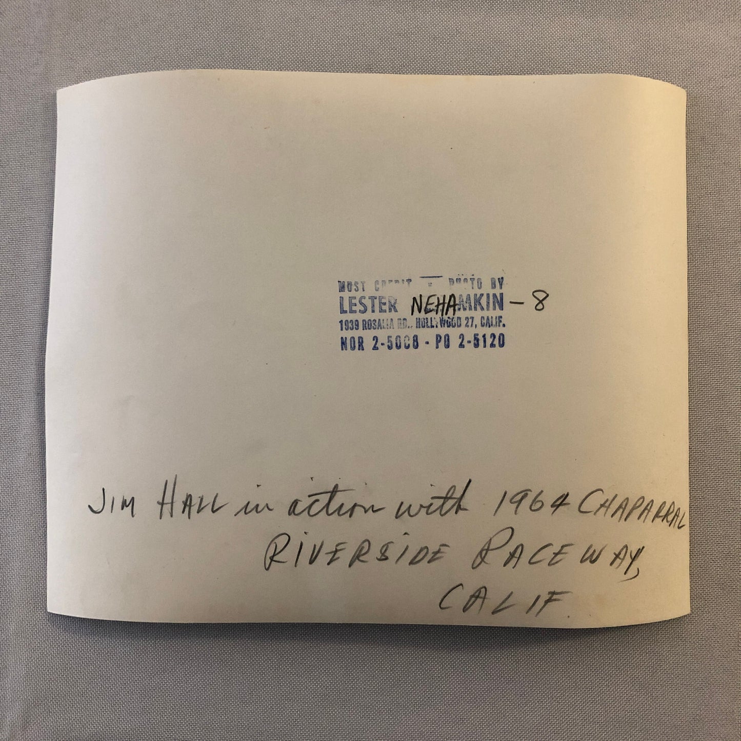 Vintage Racing Photo Photograph Can AM CanAm Riverside Jim Hall Chaparral 1964