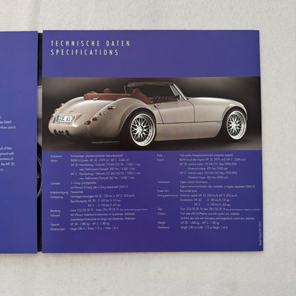 Wiesmann Car Sales Brochure Catalog Lot Wiesmann Roadster Raymond Weil Watch