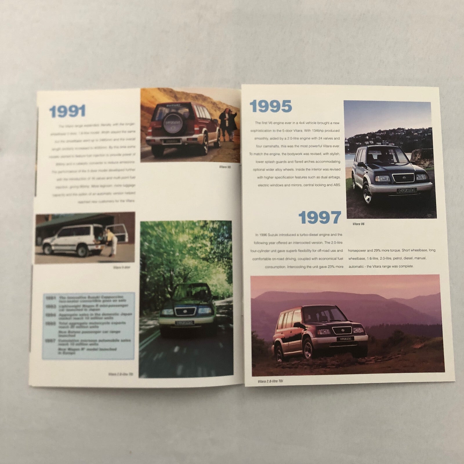 Suzuki Grand Vitara 4x4 Press Kit Brochure Photos 35MM Slides 1998
