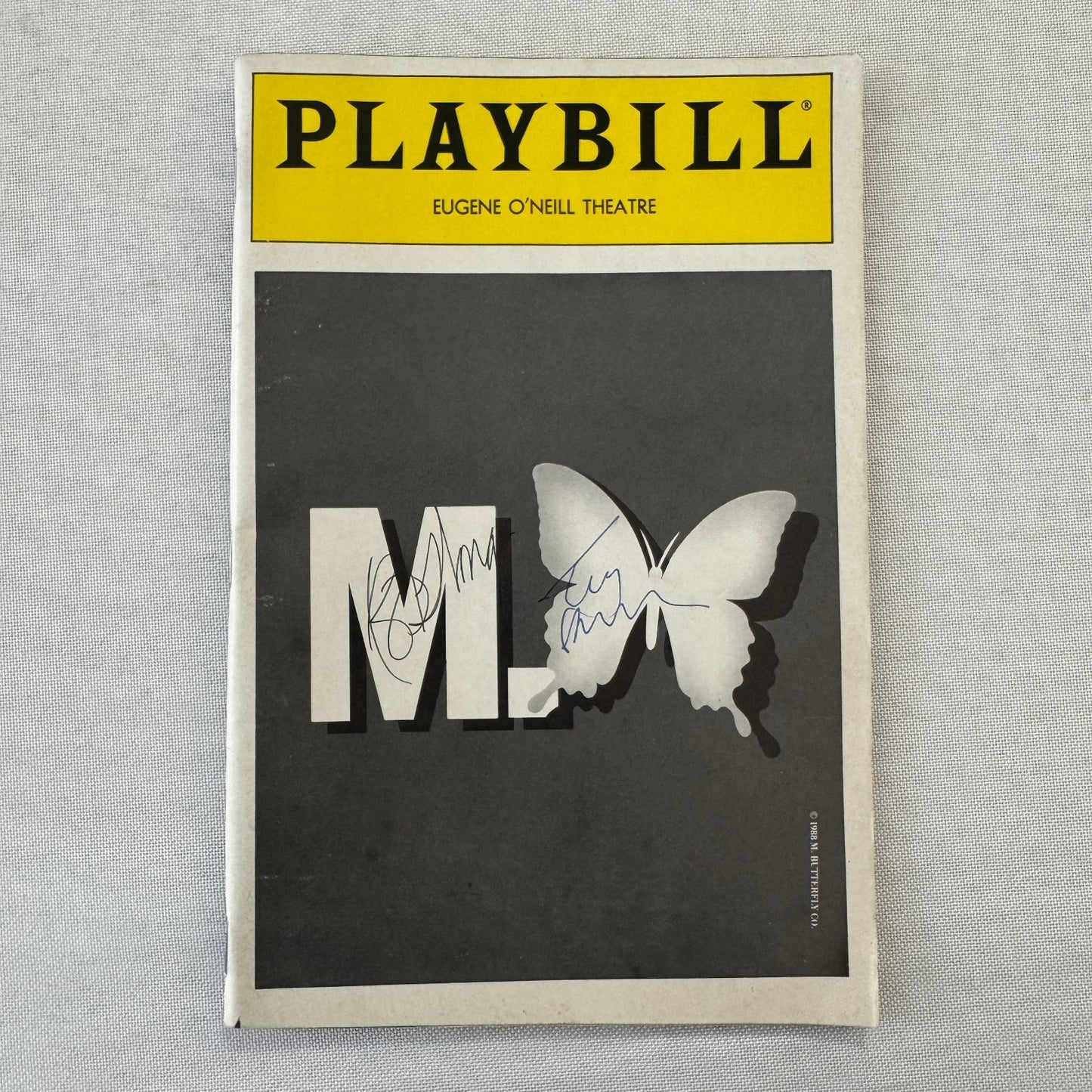 M Butterfly Cast Signed Theater Playbill Autographed Signature Tony Randall +