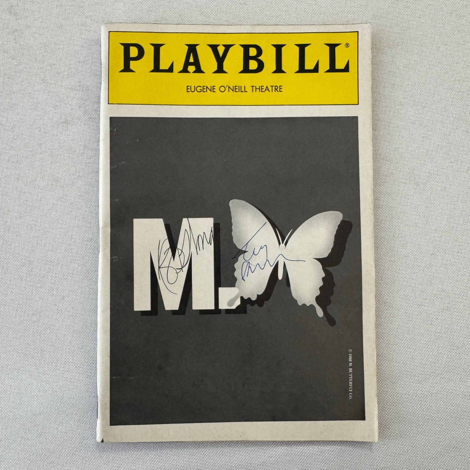 M Butterfly Cast Signed Theater Playbill Autographed Signature Tony Randall +