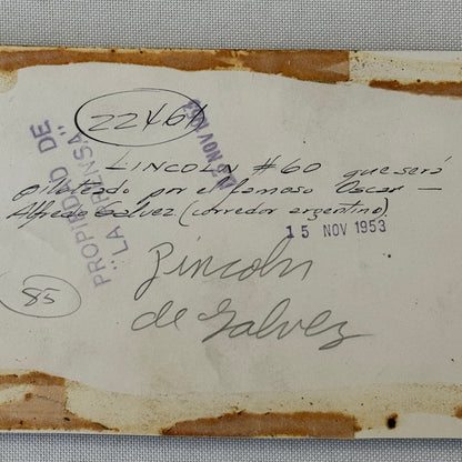 1953 Carrera Panamericana Racing Photo Oscar A. Galvez Lincoln Capri Photograph