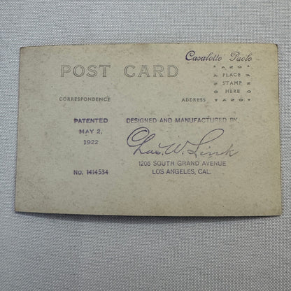 Charles W Link Vintage Automobile Car Sedan Top Real Photo Postcard RPPC Antique