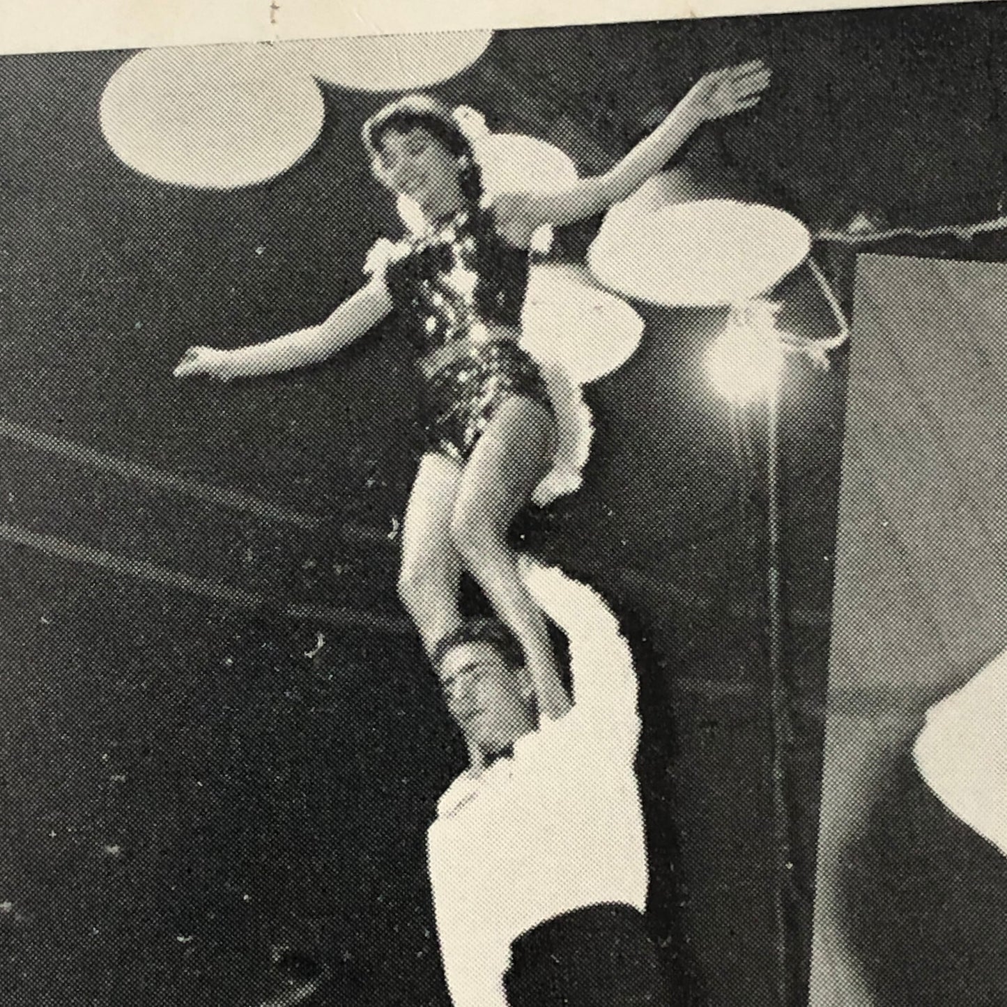 Circus Performer Bicycle Balancing Act Advertising Flyer Photo The Silvers