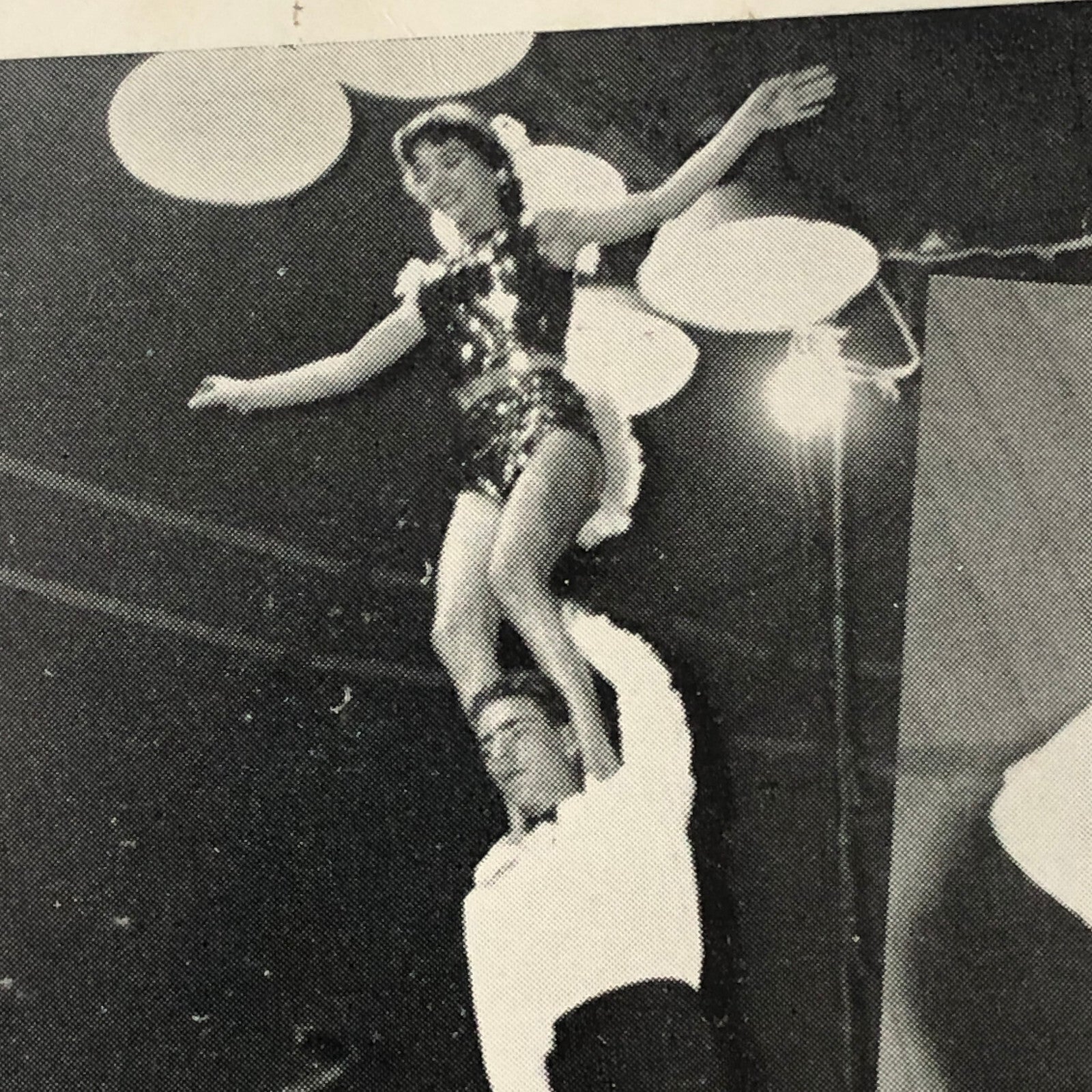 Circus Performer Bicycle Balancing Act Advertising Flyer Photo The Silvers